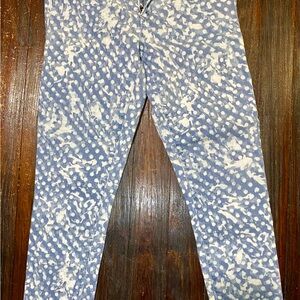 GAP Blue and White Polka Dot Skinny Jeans